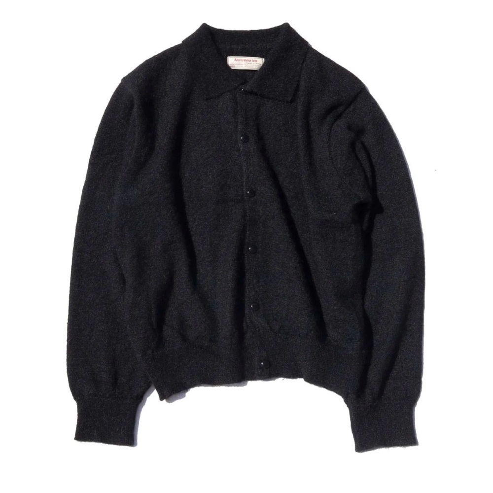 Anonymous Ism Mohair Polo Cardigan - Size L (Men’s) NWT
